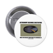 Astronomy Becomes Existential When Realize Dark Pinback Button