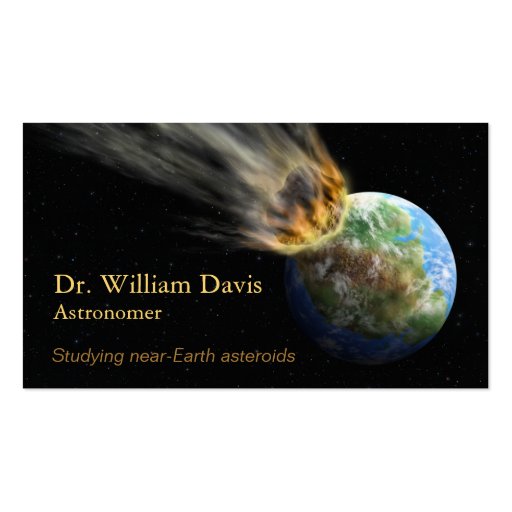 Astronomy Business Card (front side)