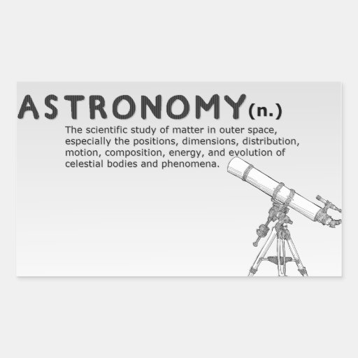 Astronomy definition/Telescope Drawing Sticker Zazzle