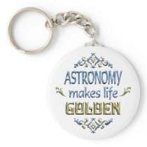 ASTRONOMY is Golden Key Chain