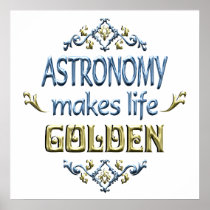 ASTRONOMY is Golden Print