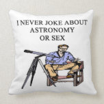 astronomy joke throw pillow