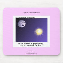 Astronomy Moonlighting Cartoon Funny Mouse Pad mousepads