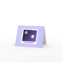 Astronomy Moonlighting Cartoon On Note Card cards