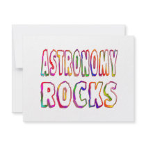 Astronomy Rocks Personalized Invitation