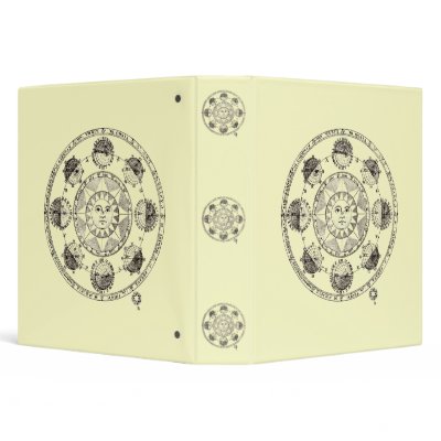 Astronomy Sun and Eclipses Vinyl Binder by JKcoder
