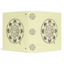 Astronomy Sun and Eclipses Vinyl Binder