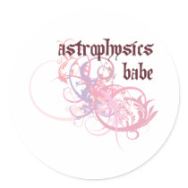 Astrophysics Babe stickers