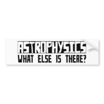 Astrophysics What Else Is There? bumper stickers