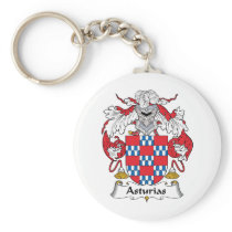 Asturias Family Crest Key Chain