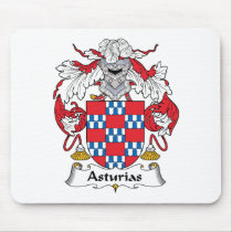 Asturias Family Crest Mouse Pads