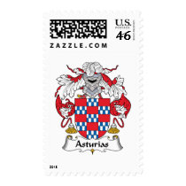Asturias Family Crest Stamp