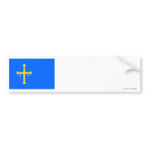 Asturias flag bumper sticker