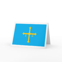 Asturias Flag Greeting Card