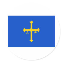 Asturias Round Sticker