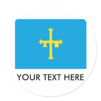 Asturias Round Stickers