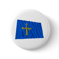 Asturias waving flag pin