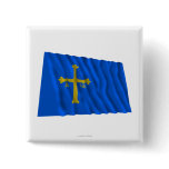 Asturias waving flag pin