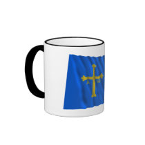 Asturias waving flag mugs