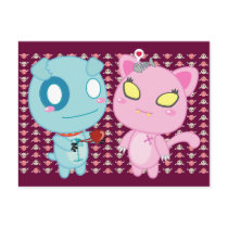 Asyl & Nadel Valentine - My Heart is Yours postcards by sugaroverkill Asyl & Nadel Valentine - My Heart is Yours postcards