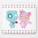 Asyl & Nadel Valentine with Skullie Wings mousepads