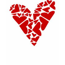 Asymmetrical Heart Puzzle With Heart Pieces t-shirts by birdy27 Asymmetrical Heart Puzzle With Heart Pieces t-shirts