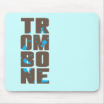 Asymmetrical Trombone Mouse Pads
