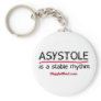 Asystole Medical Humor Keychain