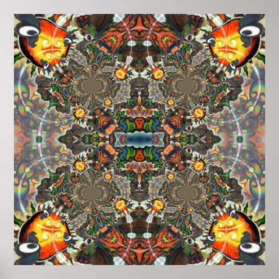 At Adj Mandala Organica Huge Design Print by bbqshoes