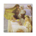 At Aphrodite's Cradle by Sir Lawrence Alma Tadema Magnet