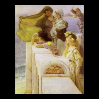 At Aphrodite's Cradle by Sir Lawrence Alma Tadema Print