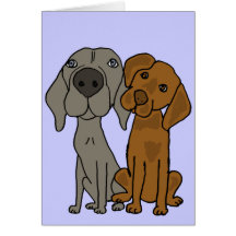 AT- Funny cartoon Dogs Notecards