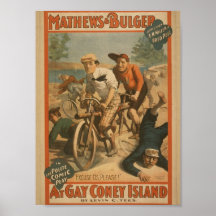 At Gay Coney Island, 'Excuse Us, Please!' Retro Th Print