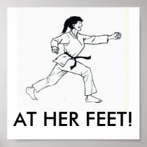 AT HER FEET! POSTERS