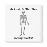 At Last, A Diet That Really Works! Fridge Magnets