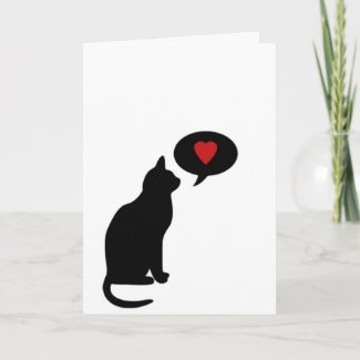 At least your cat loves you card