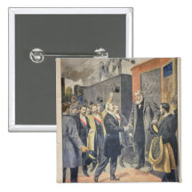 At Paris: the Arrival of President Kruger Button