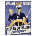 At Sea We Live Our Job Flyer