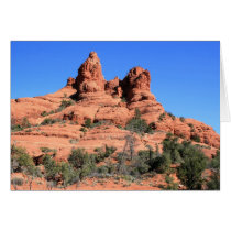 At the base of Bell Rock Greeting Cards