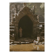 At the Baths Greeting Card