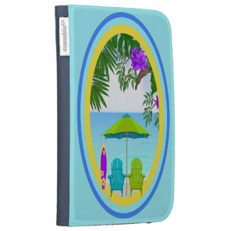At The Beach Caseable Kindle Folio Cases For Kindle