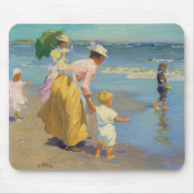 At The Beach - Edward Potthast Mousepad