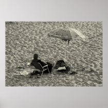 At the beach - Morocco posters