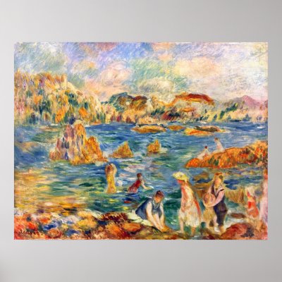 At the beach of Guernesey by Alfred Sisley Print by Framed_Paintings