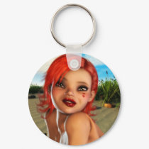 At the Beach Scene Keychain by SlayerX At the Beach Scene Keychain