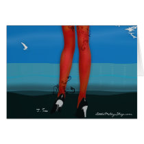 At The Black Sands Beach Card