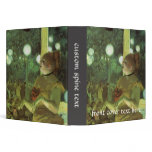 At the Cafe Concert: The Song of the Dog by Degas 3 Ring Binders