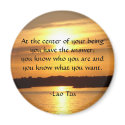 "At the center of your being..." magnets