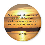 "At the center of your being..." magnets