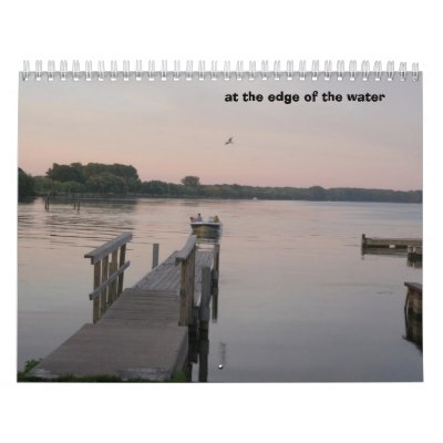 At the edge of the water calendar by pawtraitd